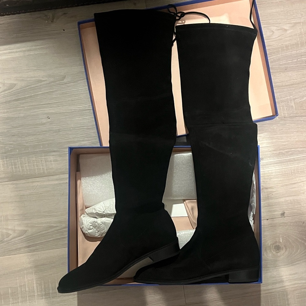 Stuart Weitzman Black Over the Knee Boots